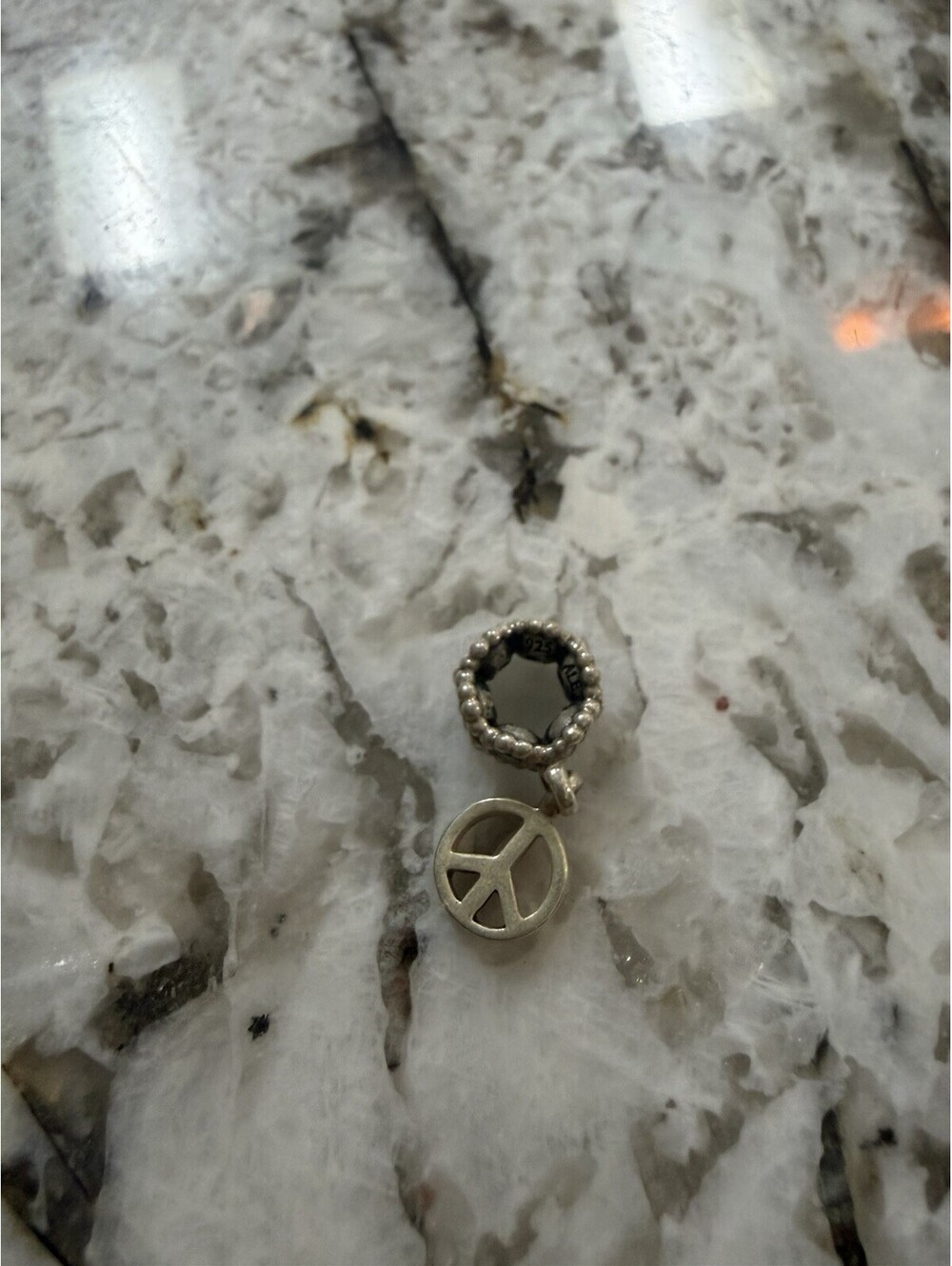 Pandora Peace Sign Charm